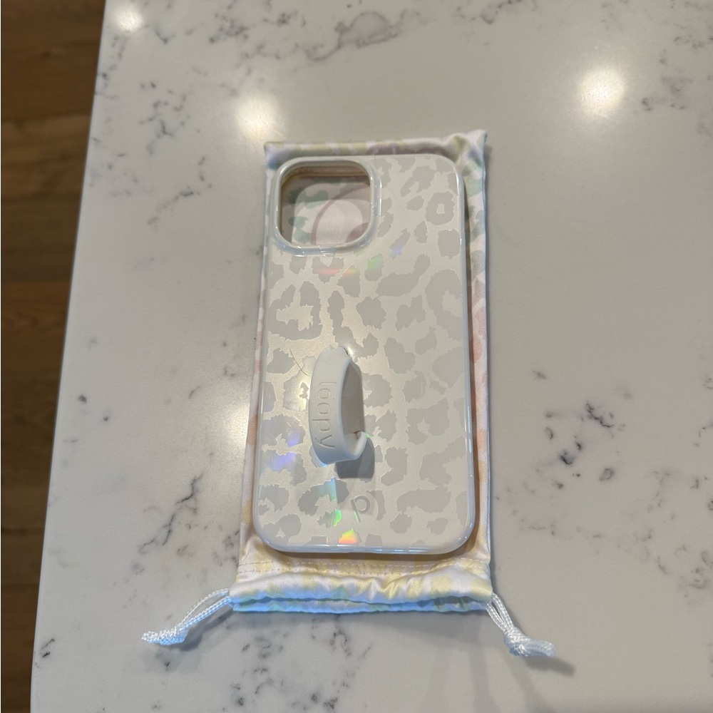 Opal Leopard Loopy Phone Case